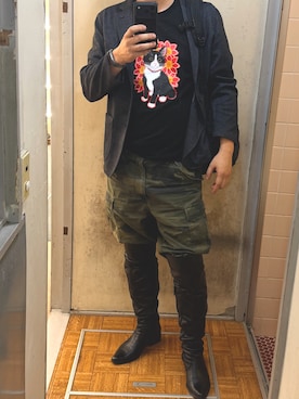 「アイテム（その他アウター）」を使った、Pointy toe さん（メンズ・175cm）の秋コーディネート