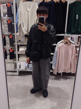 「無印良品（ムジルシリョウヒン）のアイテム（バッグ）」を使った、ゆっき―さん（メンズ・171cm）の春コーディネート