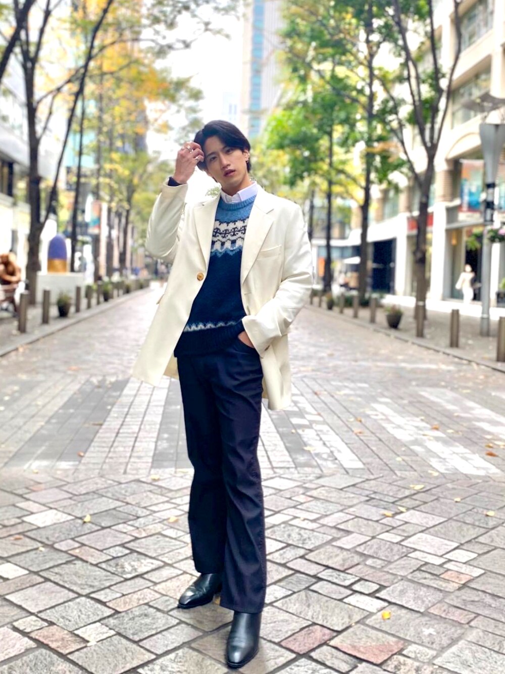 れおん｜Needlesのスラックスを使ったコーディネート - WEAR 