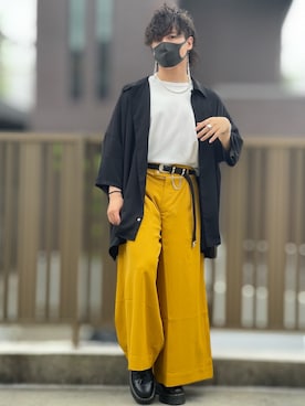 「shiki tokyo（シキトウキョウ）のアイテム（アクセサリー）」を使った、小倉祐樹さん（メンズ・165cm）の夏コーディネート