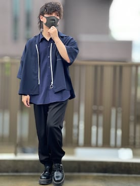 「shiki tokyo（シキトウキョウ）のアイテム（アクセサリー）」を使った、小倉祐樹さん（メンズ・165cm）の夏コーディネート
