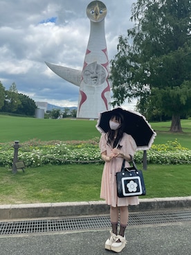 「岡本太郎」｜あかりさん（レディース・158cm）の春コーディネート