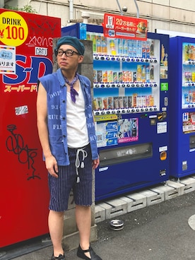 「古着好きな人と繋がりたい」｜「アイテム（その他アウター）」を使った、ひろまるさん（メンズ・170cm）の秋コーディネート