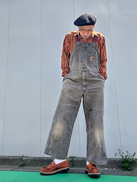 「Carhartt（カーハート）のアイテム」を使った、ひろまるさん（メンズ・170cm）の春コーディネート