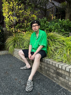 「アイテム（ハンチング/ベレー帽）」を使った、ひろまるさん（メンズ・170cm）の秋コーディネート