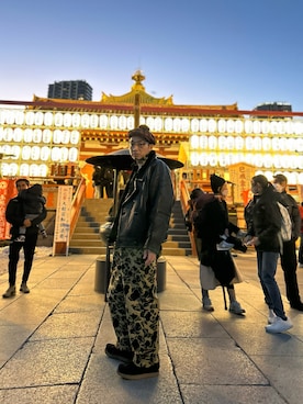 「おしゃれさんと繋がりたい」｜「アイテム（つなぎ/オールインワン）」を使った、ひろまるさん（メンズ・170cm）の冬コーディネート