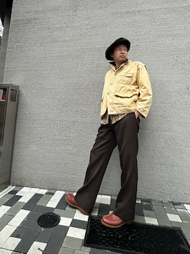 「アイテム（パンツ）」を使った、ひろまるさん（メンズ・170cm）の秋コーディネート