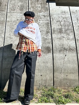 「BEN DAVIS（ベンデイビス）のアイテム」を使った、ひろまるさん（メンズ・170cm）の春コーディネート