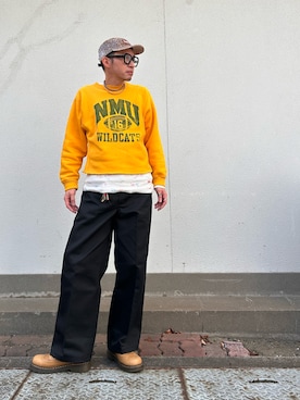 「BEN DAVIS（ベンデイビス）のアイテム」を使った、ひろまるさん（メンズ・170cm）の春コーディネート