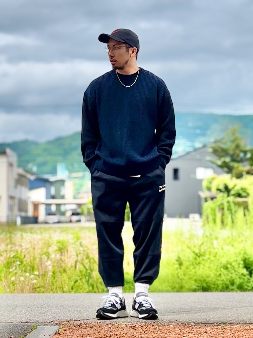 【S ネイビー】The Ennoy Professional セーター ロゴウールニットセーター（ネイビー） - WKNDRS | 60% - アジア