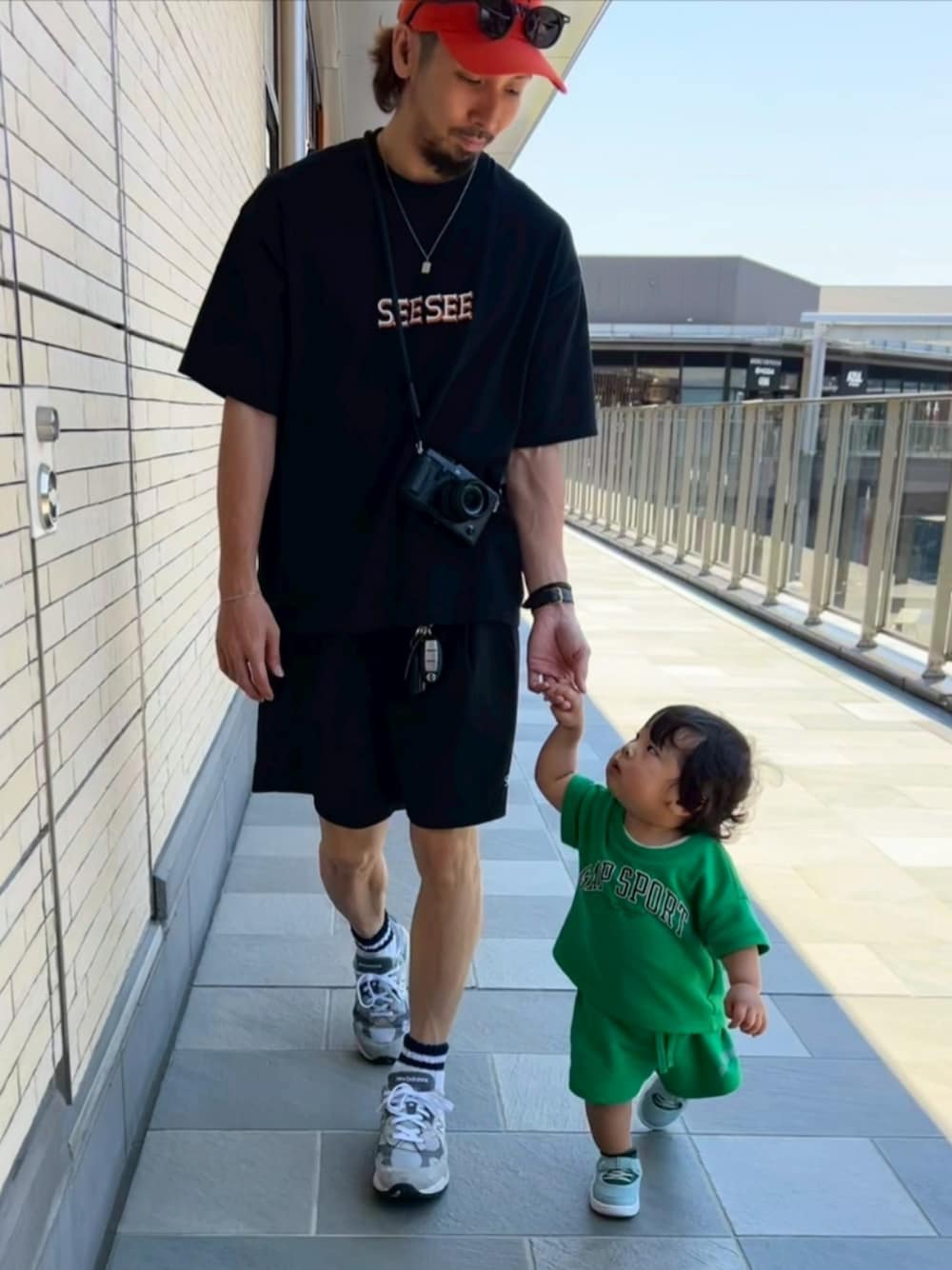 SEE SEE ナイロンパンツ SEE SEE WIDE NYLON CARGO PANTS w/DRAWSTRINGS[BSM45-24SS-IT09