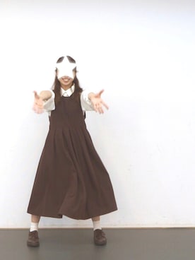「moitytto」｜「アイテム（ジャンパースカート）」を使った、ナナタロスさん（レディース・151cm）の夏コーディネート