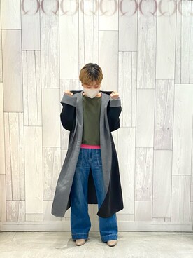 「Q（キュー）のアイテム（その他アウター）」を使った、ﾏｲｺﾊﾞさん（レディース・157cm）の秋コーディネート