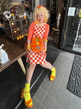 「アイテム（ピアス（片耳用））」を使った、しおちゃんさん（レディース・155cm）の春コーディネート