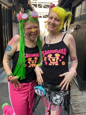 「ペアルック」｜しおちゃんさん（レディース・155cm）の夏コーディネート