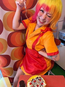 「ダイナー女子」｜しおちゃんさん（レディース・155cm）の春コーディネート