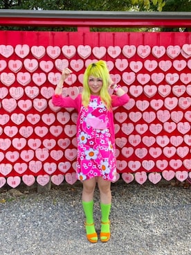 「70s」｜「アイテム（ワンピース/ドレス）」を使った、しおちゃんさん（レディース・155cm）の秋コーディネート