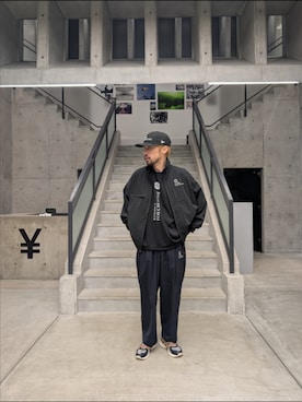 「URBAN RESEARCH（アーバンリサーチ）のSFC　SFC X NEWERA 950（キャップ、ブラック系）」を使った、I.Tさん（メンズ・178cm）の春コーディネート