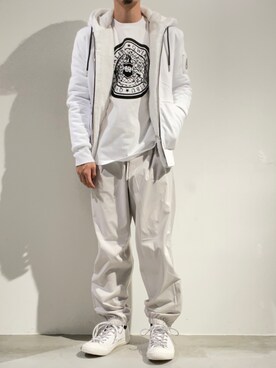 「ISAMU KATAYAMA BACKLASH（イサムカタヤマバックラッシュ）のアイテム（シューズ）」を使った、yuya m さん（メンズ・163cm）の秋コーディネート