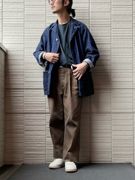 「アイテム（バングル/リストバンド）」を使った、Kottamさん（メンズ・170cm）の夏コーディネート