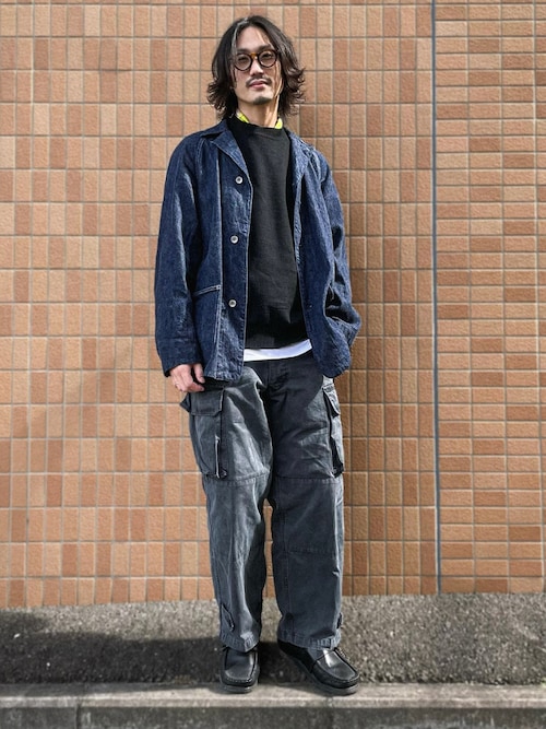 コモリ　デニム カバーオール COMOLI (コモリ) デニム ワークジャケット