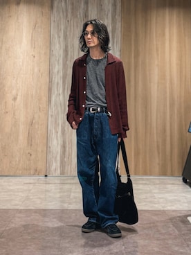 「COMOLI（コモリ）のアイテム」を使った、Kottamさん（メンズ・170cm）の春コーディネート