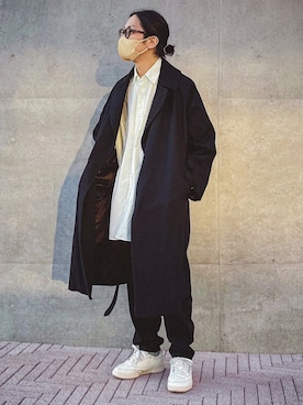 「アイテム（トレンチコート）」を使った、Kottamさん（メンズ・170cm）の秋コーディネート