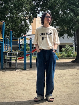 「アイテム（メガネ）」を使った、Kottamさん（メンズ・170cm）の夏コーディネート