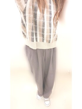 「Honeys（ハニーズ）のアイテム（バックパック/リュック）」を使った、R iさん（レディース・158cm）の冬コーディネート