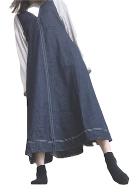 「NICE CLAUP（ナイスクラップ）のアイテム（ジャケット/アウター）」を使った、R iさん（レディース・158cm）の春コーディネート