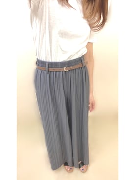 「Honeys（ハニーズ）のアイテム（バックパック/リュック）」を使った、R iさん（レディース・158cm）の夏コーディネート