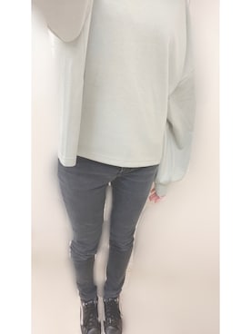 「Honeys（ハニーズ）のアイテム（バックパック/リュック）」を使った、R iさん（レディース・158cm）の冬コーディネート