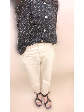 「Honeys（ハニーズ）のアイテム（バックパック/リュック）」を使った、R iさん（レディース・158cm）の秋コーディネート