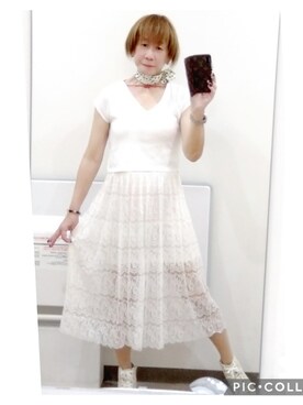 「CECIL McBEE（セシルマクビー）のアイテム（ワンピース/ドレス）」を使った、LadiesLike　優稀。®さん（メンズ・171cm）の秋コーディネート