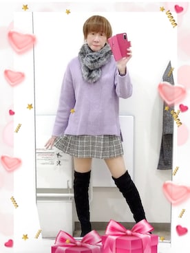 「夢展望（ユメテンボウ）のアイテム（ブーツ）」を使った、LadiesLike　優稀。®さん（メンズ・171cm）の冬コーディネート