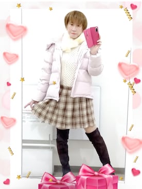 「夢展望（ユメテンボウ）のアイテム（ブーツ）」を使った、LadiesLike　優稀。®さん（メンズ・171cm）の冬コーディネート