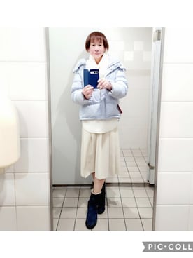 「アイテム（ネックウォーマー/スヌード）」を使った、LadiesLike　優稀。®さん（メンズ・171cm）の秋コーディネート