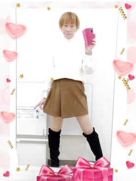「しまむら（シマムラ）のアイテム（ブーツ）」を使った、LadiesLike　優稀。®さん（メンズ・171cm）の秋コーディネート