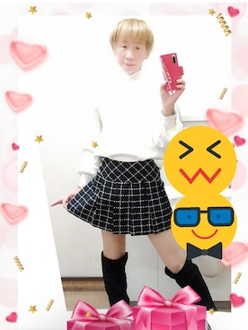 「しまむら（シマムラ）のアイテム（ブーツ）」を使った、LadiesLike　優稀。®さん（メンズ・171cm）の秋コーディネート