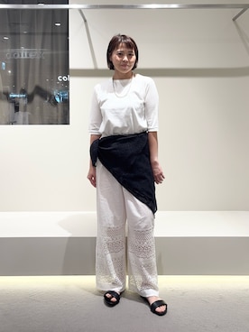 「collex（コレックス）のアイテム」を使った、いちえさん（レディース・156cm）の夏コーディネート