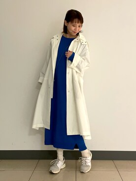 「collex（コレックス）のアイテム（ステンカラーコート）」を使った、いちえさん（レディース・156cm）の春コーディネート
