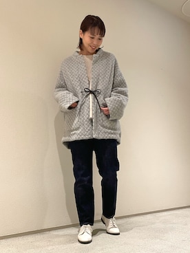 「collex（コレックス）のアイテム（その他アウター）」を使った、いちえさん（レディース・156cm）の冬コーディネート