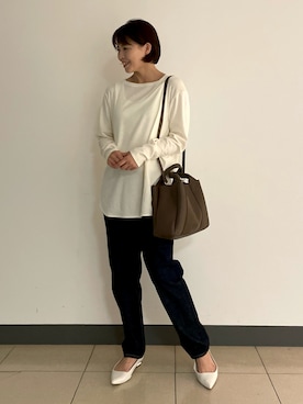 「LAROUTE（ラルート）のアイテム」を使った、いちえさん（レディース・156cm）の秋コーディネート