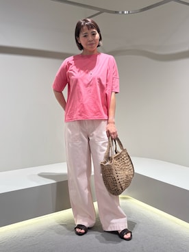 「collex（コレックス）のアイテム」を使った、いちえさん（レディース・156cm）の夏コーディネート