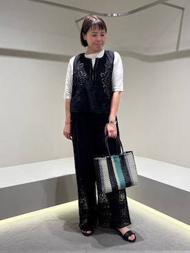 「collex（コレックス）のアイテム」を使った、いちえさん（レディース・156cm）の夏コーディネート