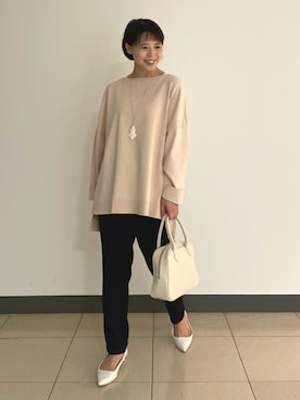 「LAROUTE（ラルート）のアイテム」を使った、いちえさん（レディース・156cm）の秋コーディネート