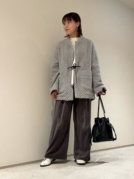 「collex（コレックス）のアイテム（その他アウター）」を使った、いちえさん（レディース・156cm）の冬コーディネート
