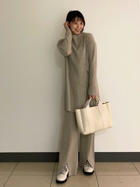 「LAROUTE（ラルート）のアイテム」を使った、いちえさん（レディース・156cm）の秋コーディネート