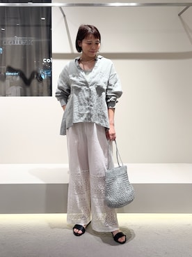 「collex（コレックス）のアイテム」を使った、いちえさん（レディース・156cm）の夏コーディネート