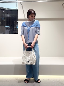 「collex（コレックス）のアイテム」を使った、いちえさん（レディース・156cm）の夏コーディネート